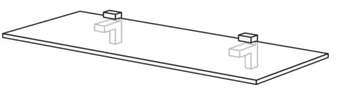 Nobilia SPA Wandbord 25 mm stark VBE25-100 1