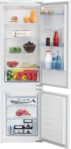 Nobilia SPA BEKO Integrated fridge/freezer combination BCSA 285K4 SN stainless steel BCSA285K4SN Nobilia SPA BEKO Integrated fridge/freezer combination BCSA 285K4 SN stainless steel BCSA285K4SN