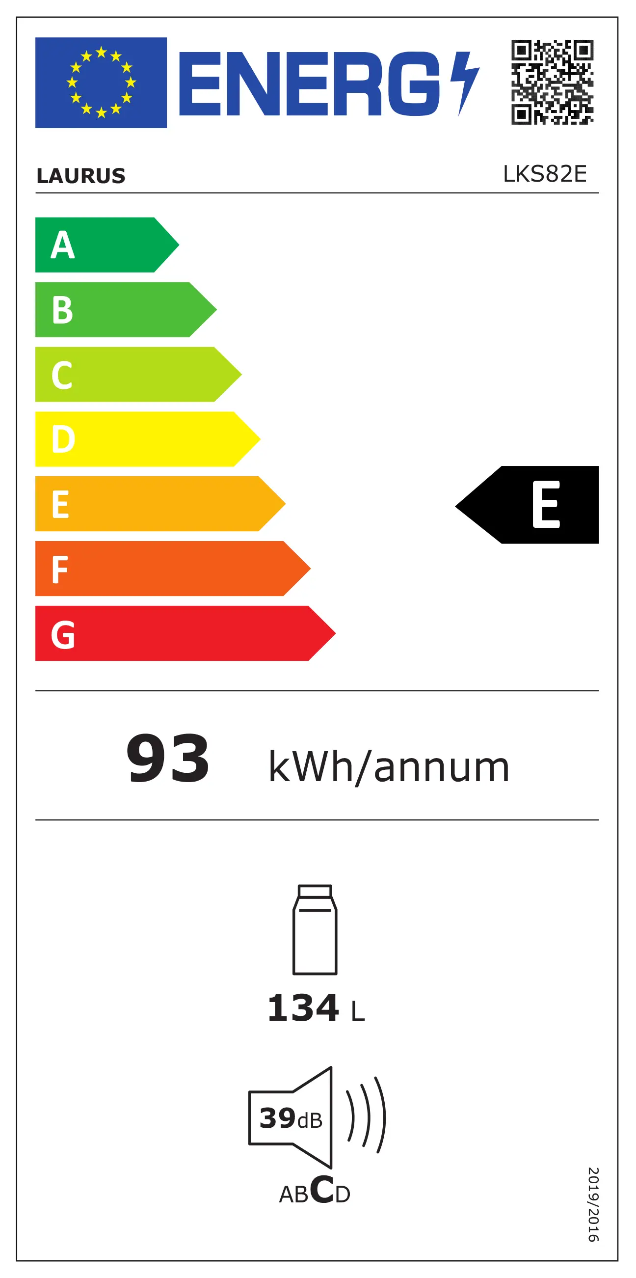 LKS82E Energielabel