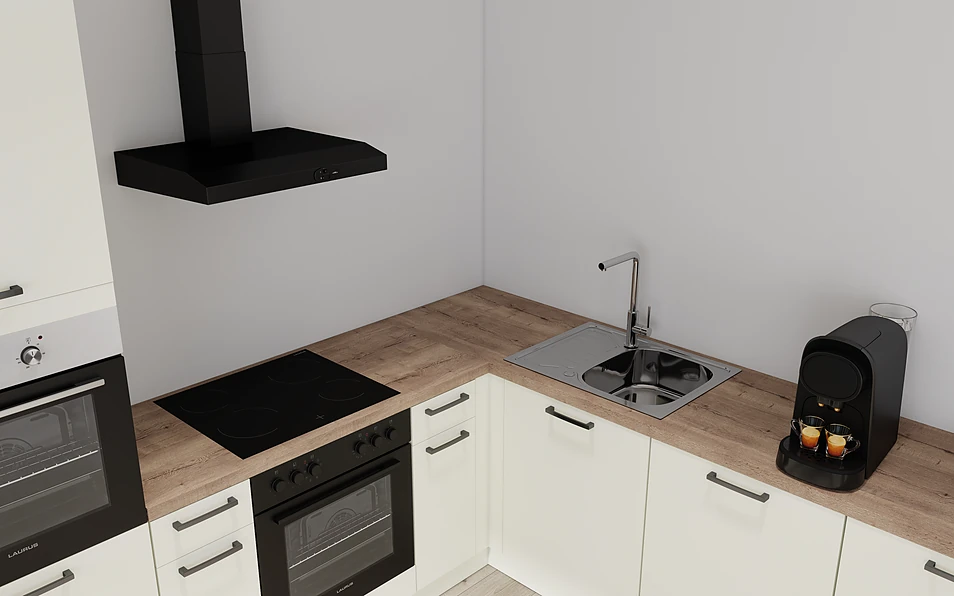 Nobilia SPA U-keuken 225 cm x 286 cm nobi smart Basis Coohom 2