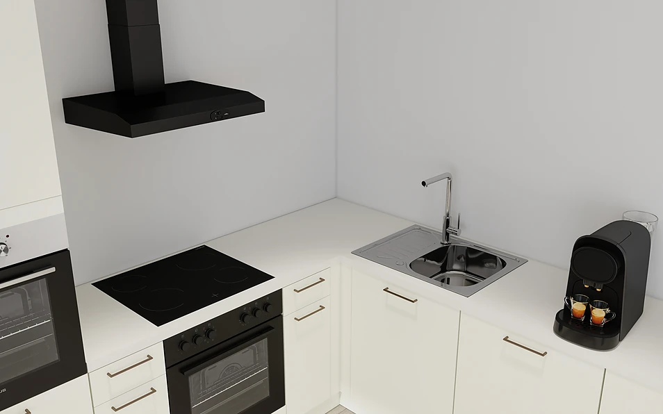 Nobilia SPA U-keuken 225 cm x 286 cm nobi smart Basis Coohom 2