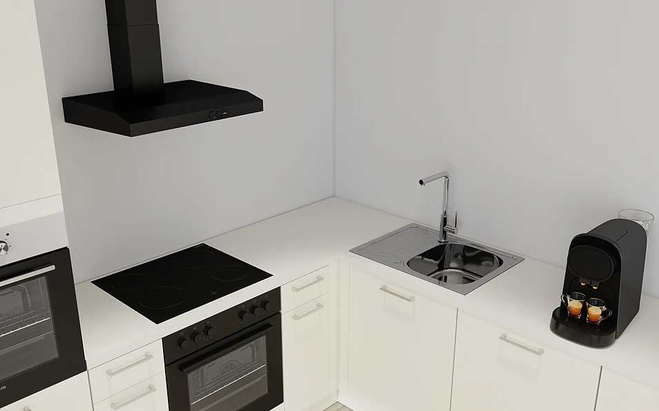 Nobilia SPA U-keuken 225 cm x 286 cm nobi smart Basis Coohom 2