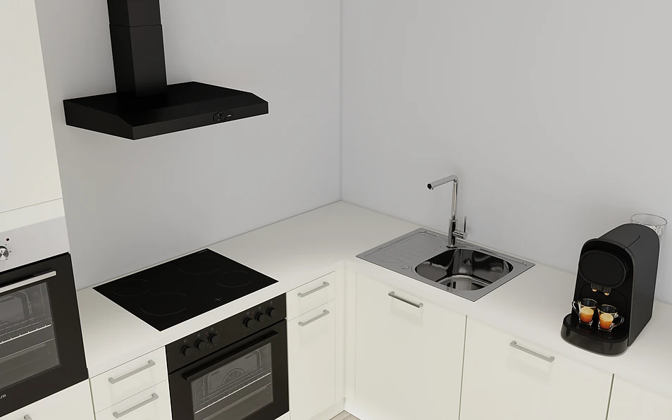 Nobilia SPA U-keuken 225 cm x 286 cm nobi smart Basis Coohom 2