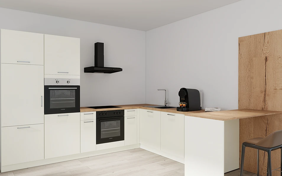 Nobilia SPA U-keuken 225 cm x 286 cm nobi smart Basis Coohom 1