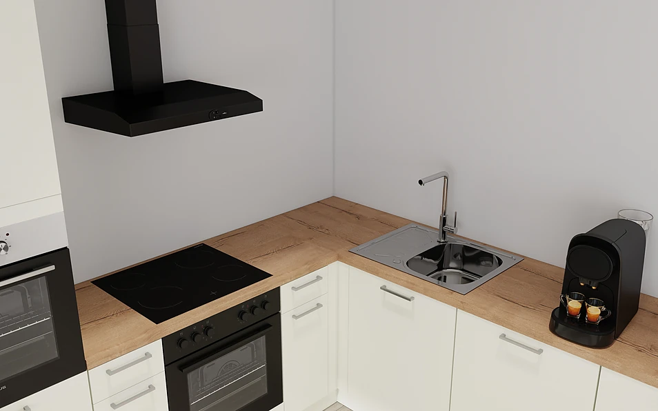 Nobilia SPA U-keuken 225 cm x 286 cm nobi smart Basis Coohom 2