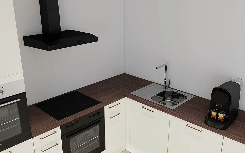 Nobilia SPA U-keuken 225 cm x 286 cm nobi smart Basis Coohom 2