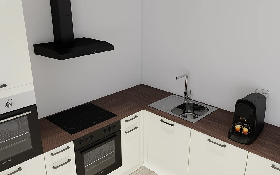 Nobilia SPA U-keuken 225 cm x 286 cm nobi smart Basis Coohom 2