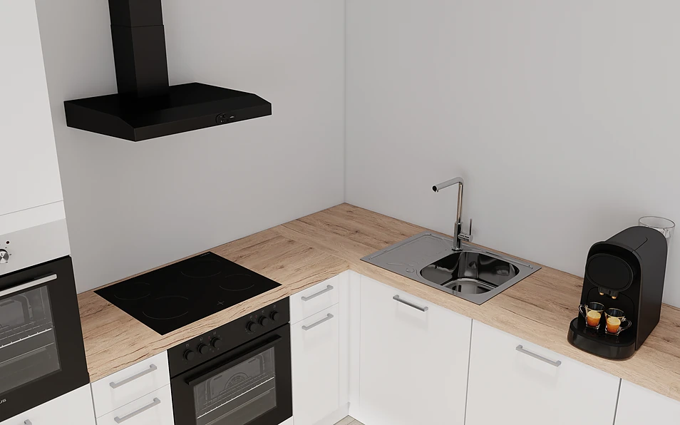 Nobilia SPA U-keuken 225 cm x 286 cm nobi smart Basis Coohom 2