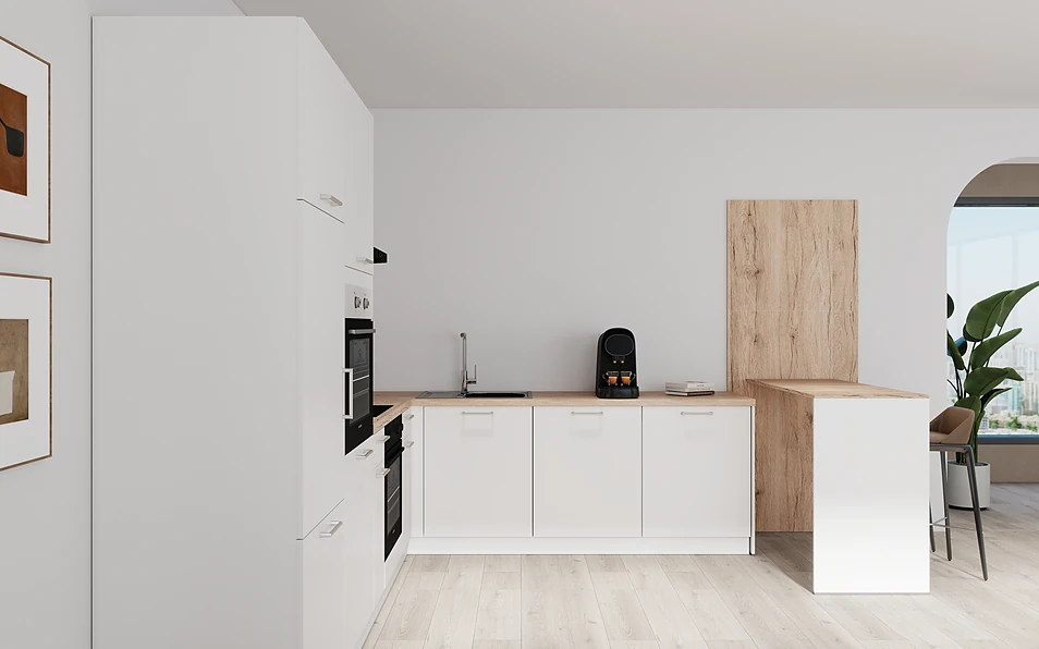 Nobilia SPA U-shaped kitchen 225 cm x 286 cm nobi smart Basic Coohom 0