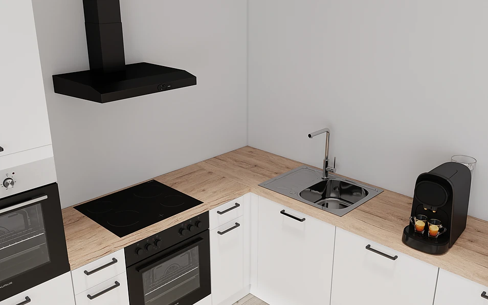 Nobilia SPA U-keuken 225 cm x 286 cm nobi smart Basis Coohom 2