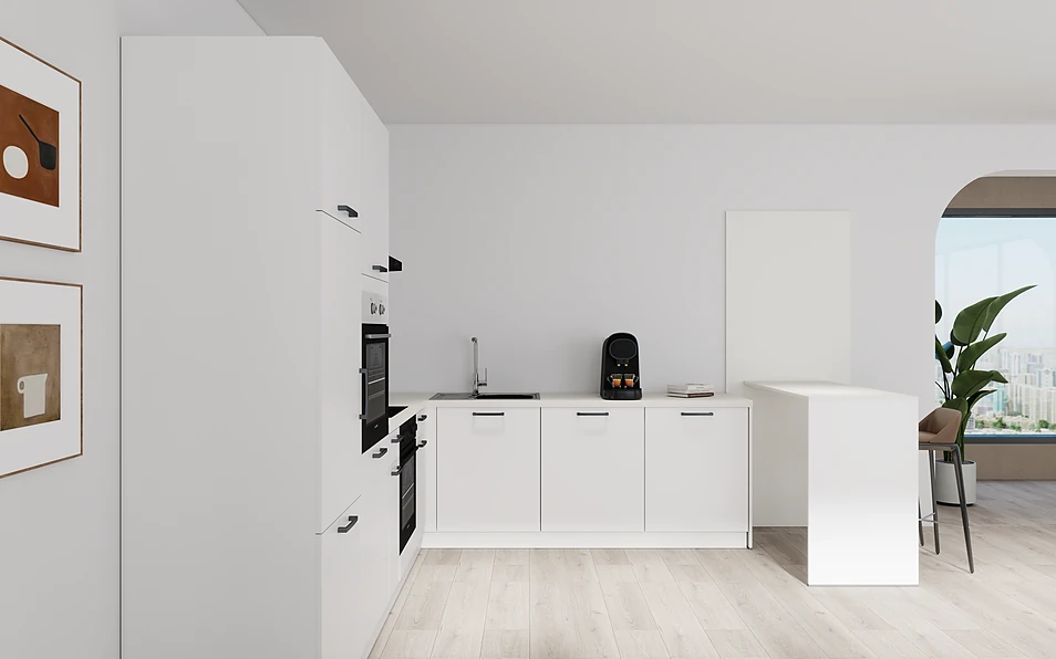 Nobilia SPA U-shaped kitchen 225 cm x 286 cm nobi smart Basic Coohom 0