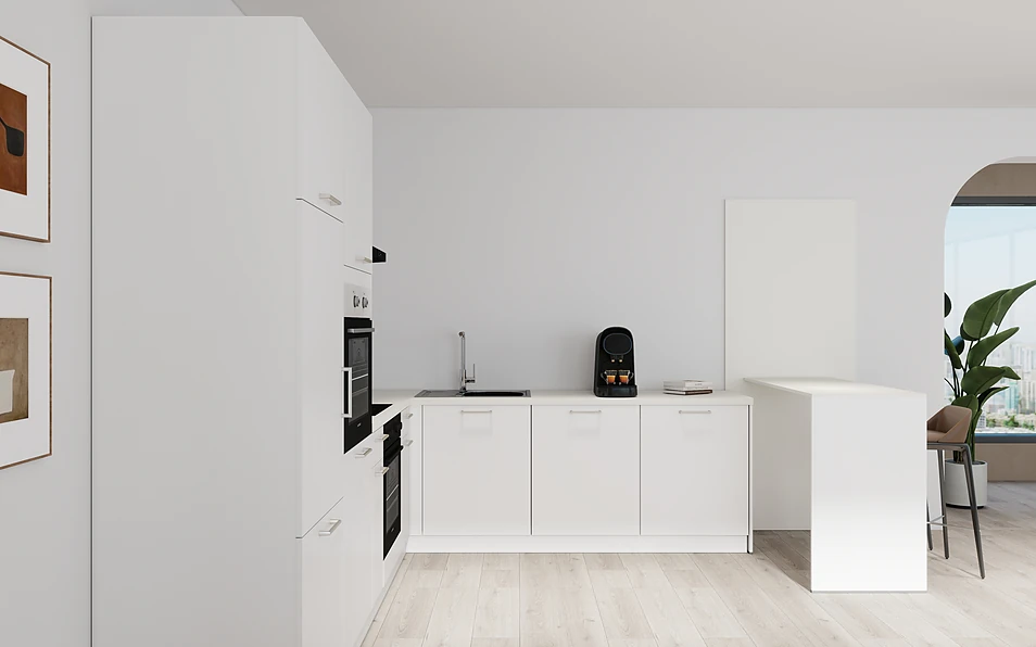 Nobilia SPA U-keuken 225 cm x 286 cm nobi smart Basis Coohom 0