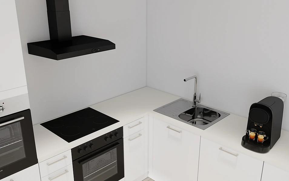 Nobilia SPA U-keuken 225 cm x 286 cm nobi smart Basis Coohom 2