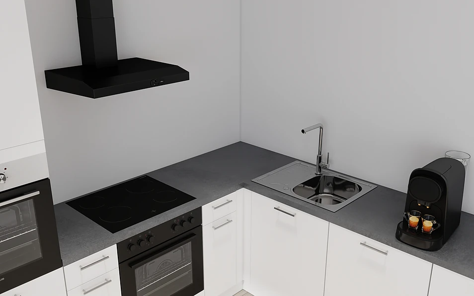 Nobilia SPA U-keuken 225 cm x 286 cm nobi smart Basis Coohom 2