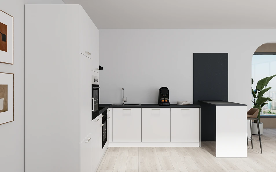 Nobilia SPA U-keuken 225 cm x 286 cm nobi smart Basis Coohom 0