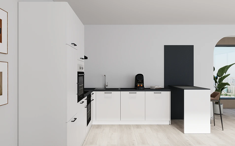 Nobilia SPA U-keuken 225 cm x 286 cm nobi smart Basis Coohom 0