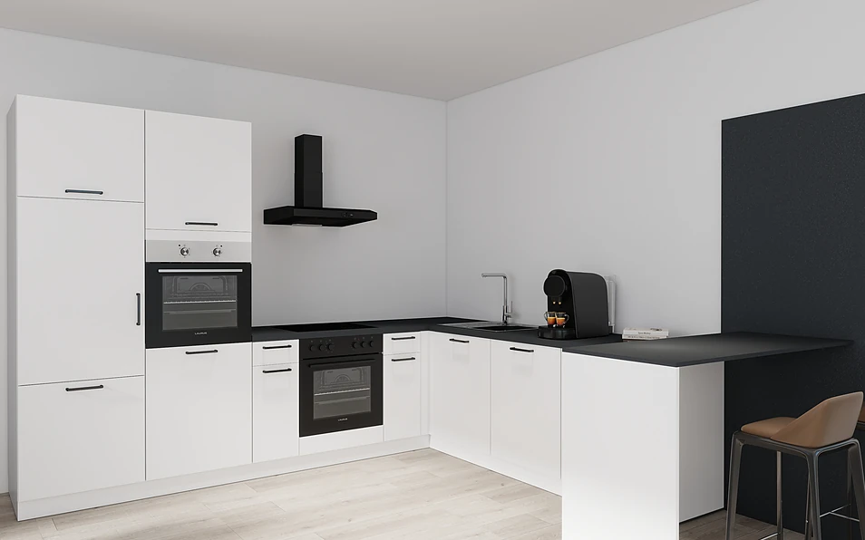 Nobilia SPA U-keuken 225 cm x 286 cm nobi smart Basis Coohom 1