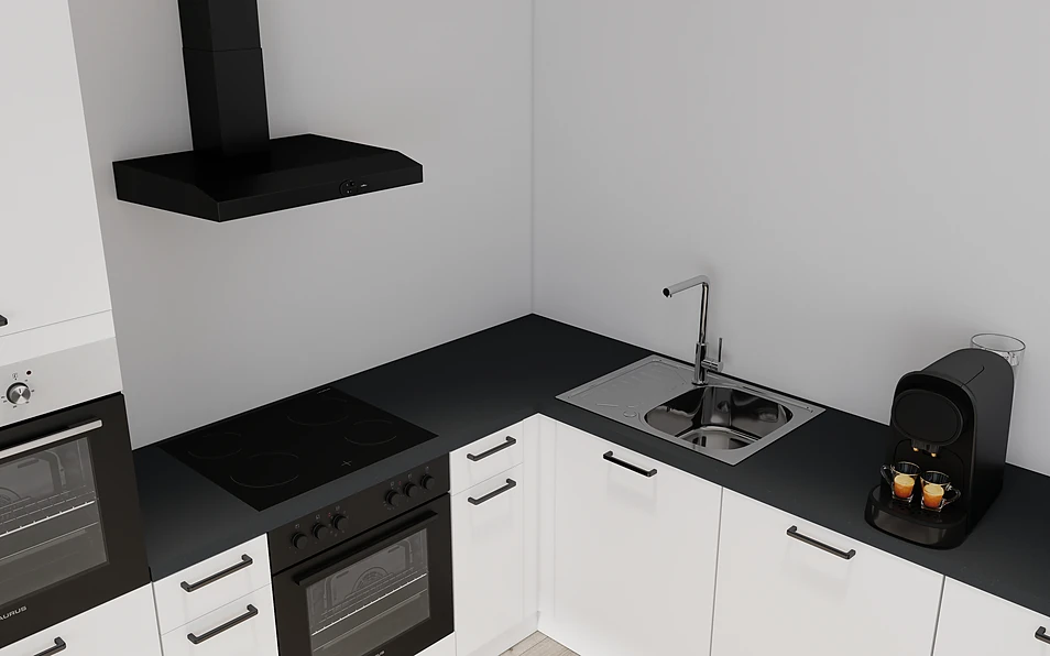 Nobilia SPA U-keuken 225 cm x 286 cm nobi smart Basis Coohom 2