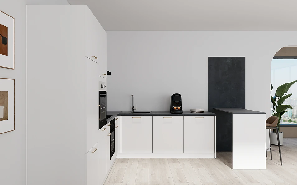 Nobilia SPA U-keuken 225 cm x 286 cm nobi smart Basis Coohom 0