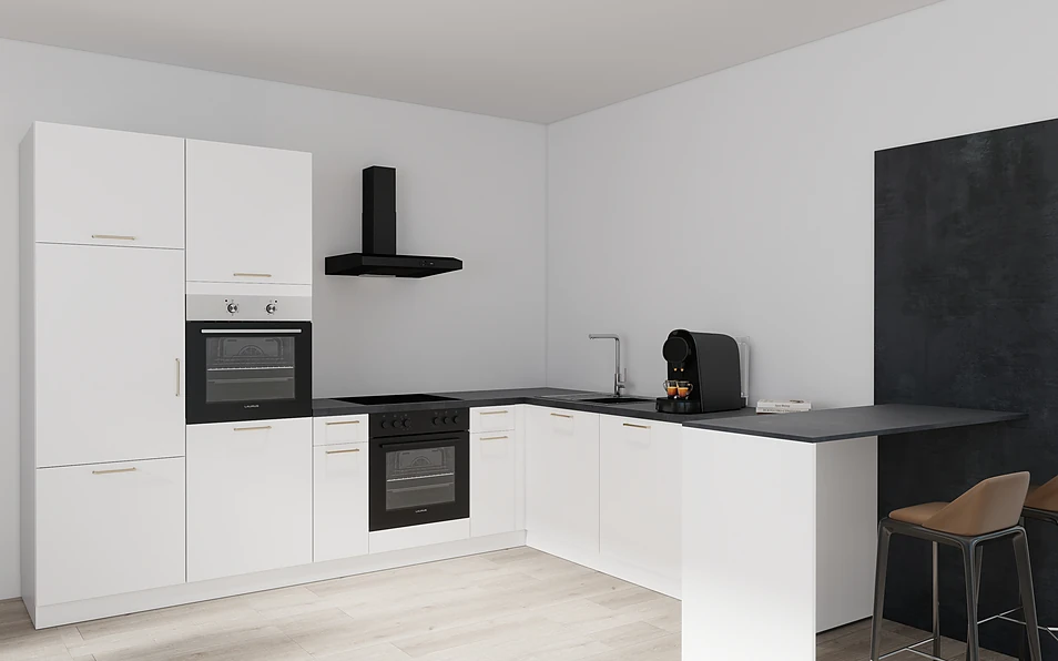 Nobilia SPA U-keuken 225 cm x 286 cm nobi smart Basis Coohom 1