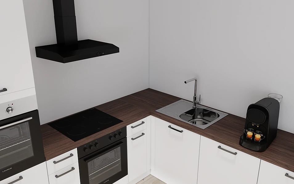 Nobilia SPA U-keuken 225 cm x 286 cm nobi smart Basis Coohom 2