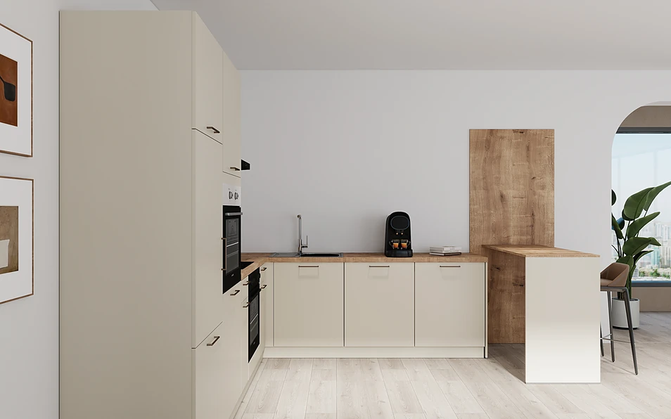 Nobilia SPA U-shaped kitchen 225 cm x 286 cm nobi smart Basic Coohom 0