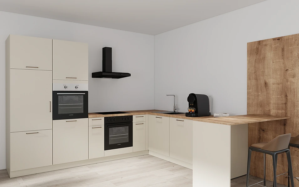 Nobilia SPA U-shaped kitchen 225 cm x 286 cm nobi smart Basic Coohom 1