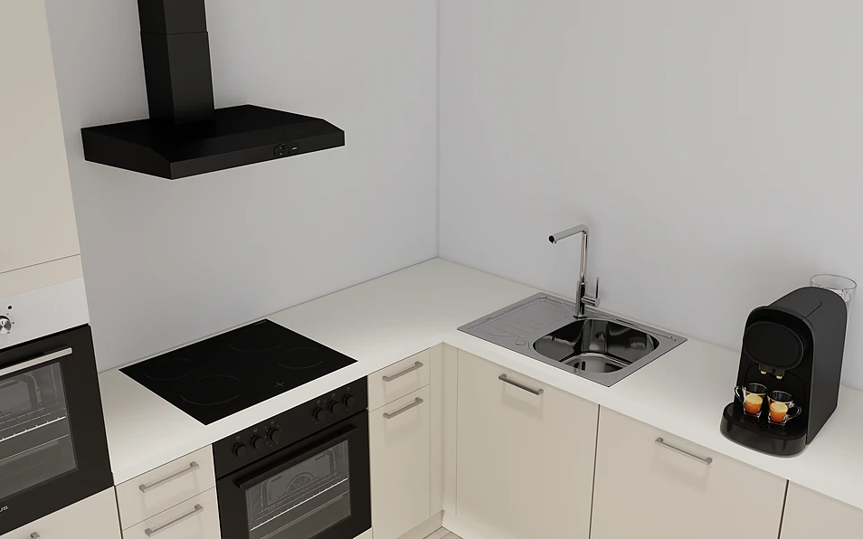 Nobilia SPA U-keuken 225 cm x 286 cm nobi smart Basis Coohom 2