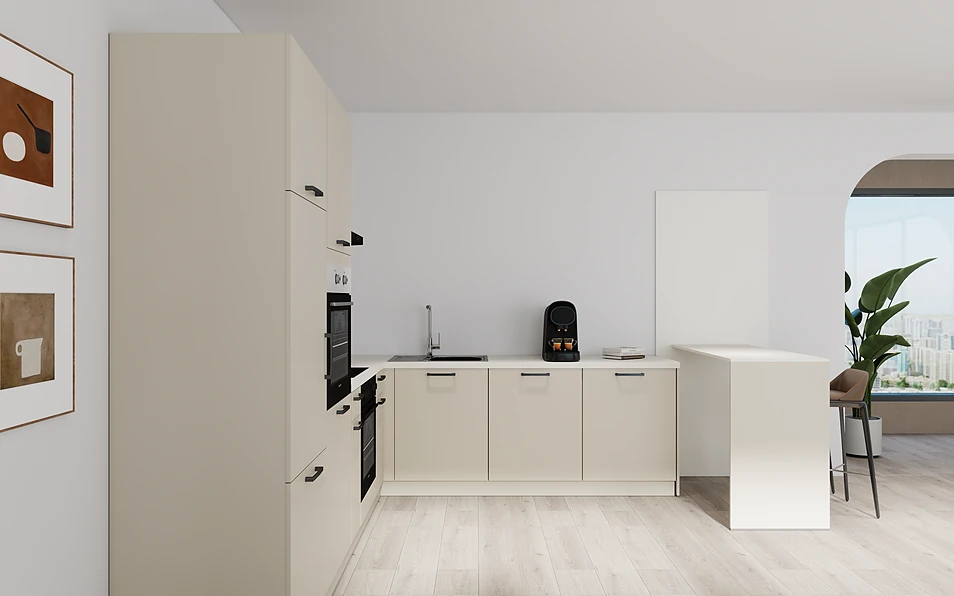 Nobilia SPA U-keuken 225 cm x 286 cm nobi smart Basis Coohom 0
