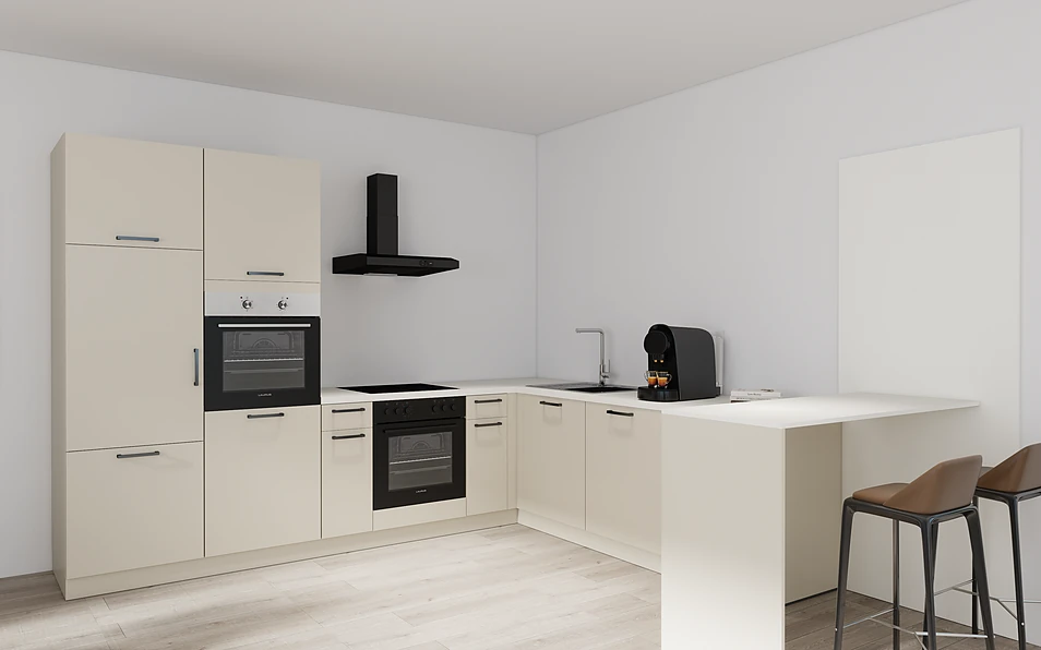 Nobilia SPA U-keuken 225 cm x 286 cm nobi smart Basis Coohom 1