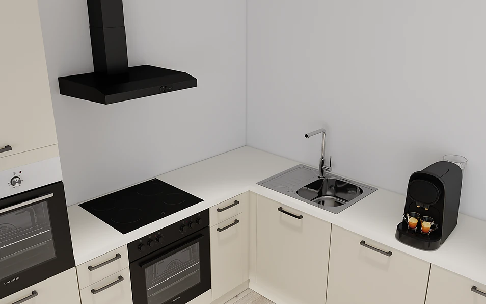 Nobilia SPA U-keuken 225 cm x 286 cm nobi smart Basis Coohom 2