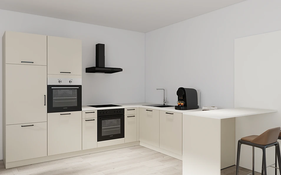 Nobilia SPA U-shaped kitchen 225 cm x 286 cm nobi smart Basic KPS Max web 1