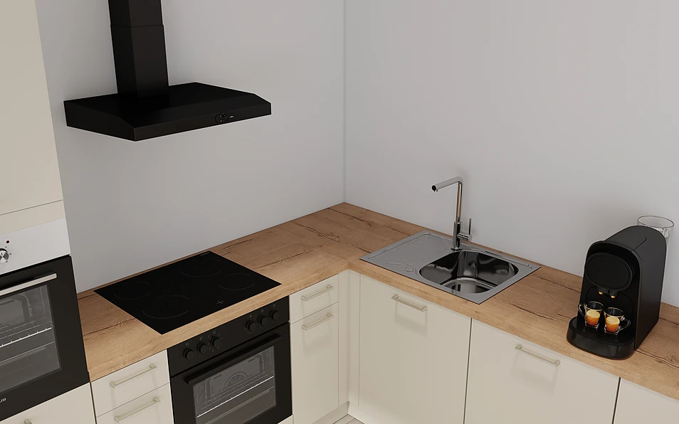 Nobilia SPA U-keuken 225 cm x 286 cm nobi smart Basis Coohom 2