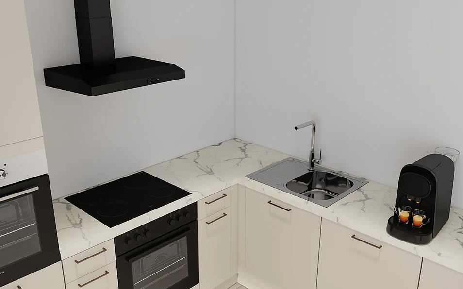 Nobilia SPA U-shaped kitchen 225 cm x 286 cm nobi smart Basic KPS Max web 2