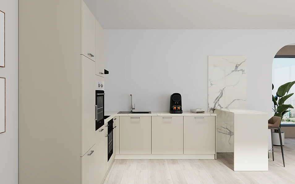 Nobilia SPA U-keuken 225 cm x 286 cm nobi smart Basis Coohom 0