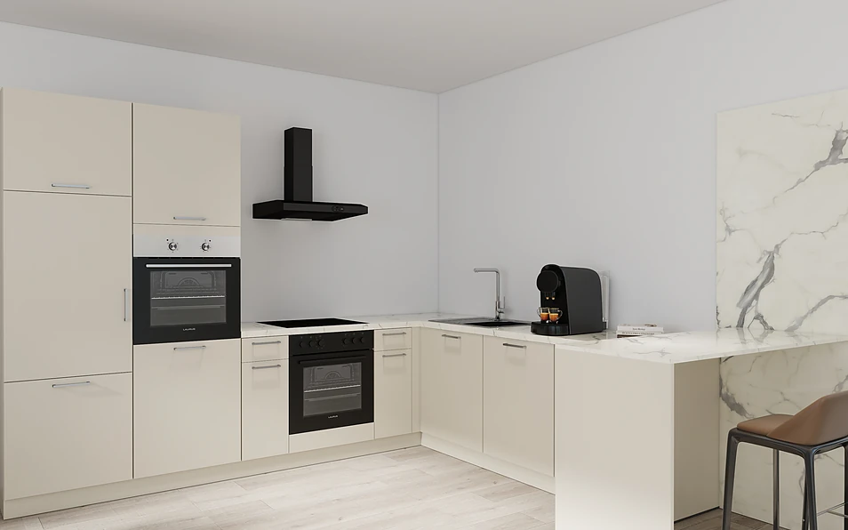 Nobilia SPA U-keuken 225 cm x 286 cm nobi smart Basis Coohom 1