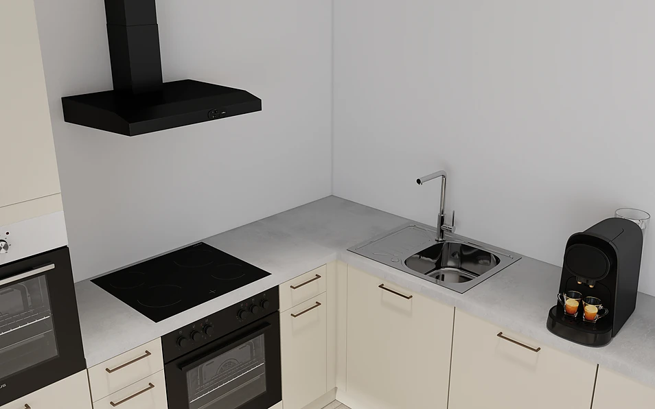 Nobilia SPA U-shaped kitchen 225 cm x 286 cm nobi smart Basic KPS Max web 2
