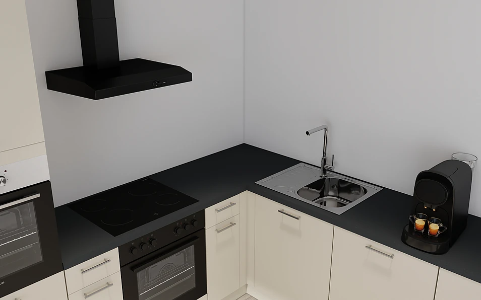 Nobilia SPA U-keuken 225 cm x 286 cm nobi smart Basis Coohom 2