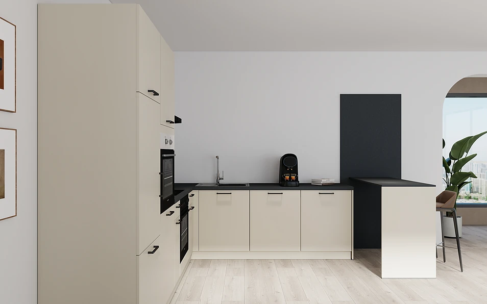 Nobilia SPA U-shaped kitchen 225 cm x 286 cm nobi smart Basic Coohom 0