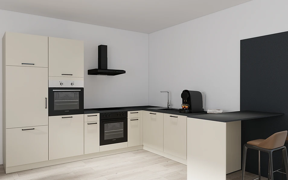 Nobilia SPA U-shaped kitchen 225 cm x 286 cm nobi smart Basic Coohom 1