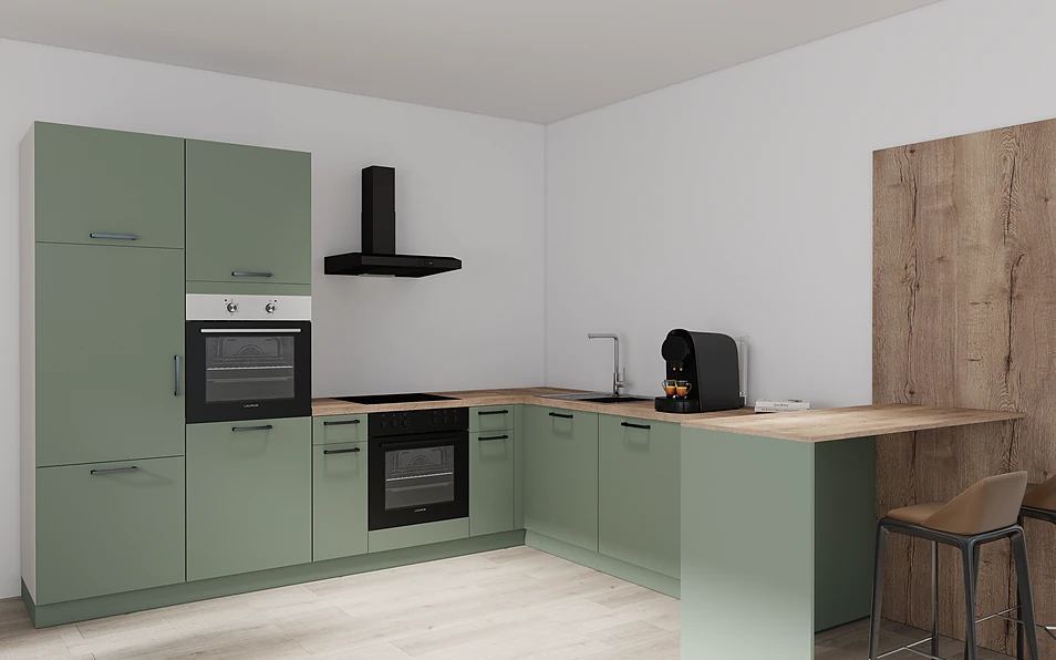 Nobilia SPA U-keuken 225 cm x 286 cm nobi smart Basis Coohom 1