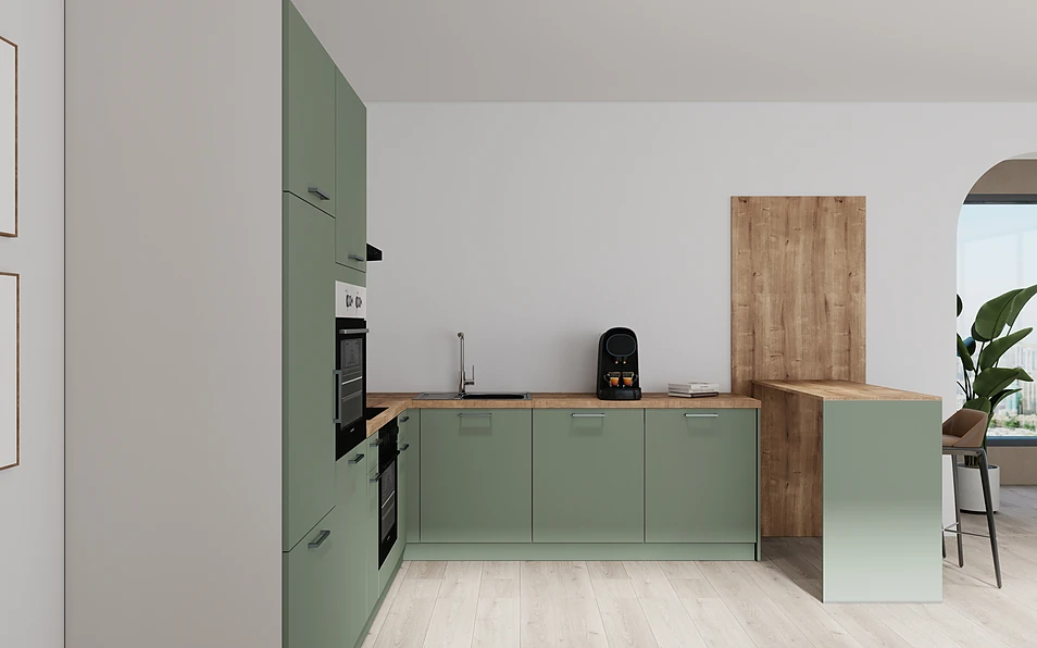 Nobilia SPA U-keuken 225 cm x 286 cm nobi smart Basis Coohom 0