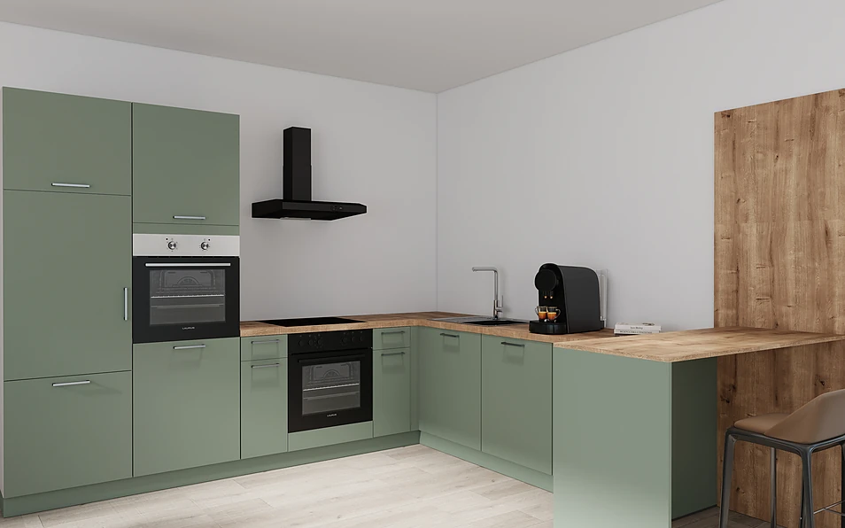 Nobilia SPA U-keuken 225 cm x 286 cm nobi smart Basis Coohom 1