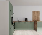 Nobilia SPA U-keuken 225 cm x 286 cm nobi smart Basis Coohom 0