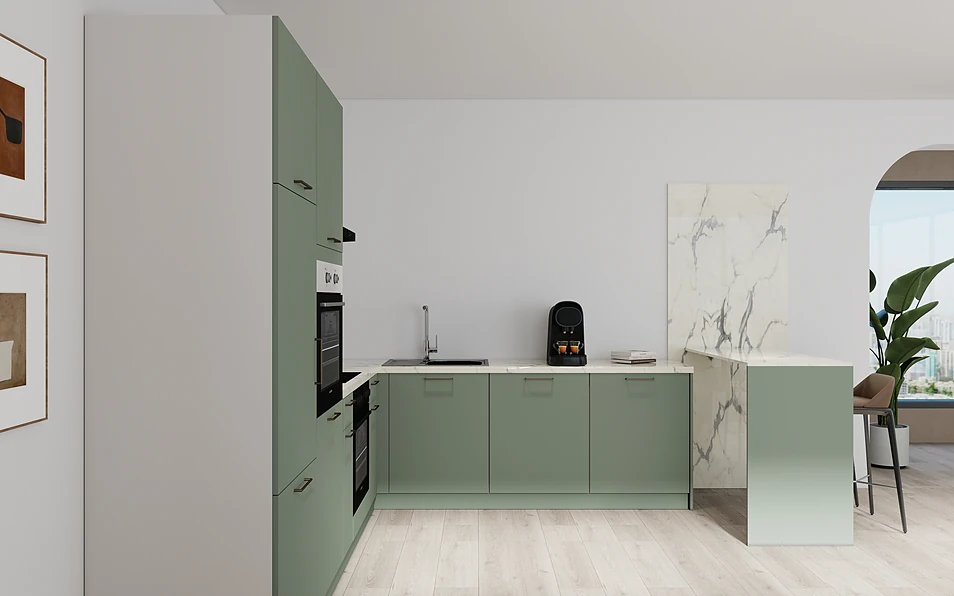 Nobilia SPA U-keuken 225 cm x 286 cm nobi smart Basis Coohom 0