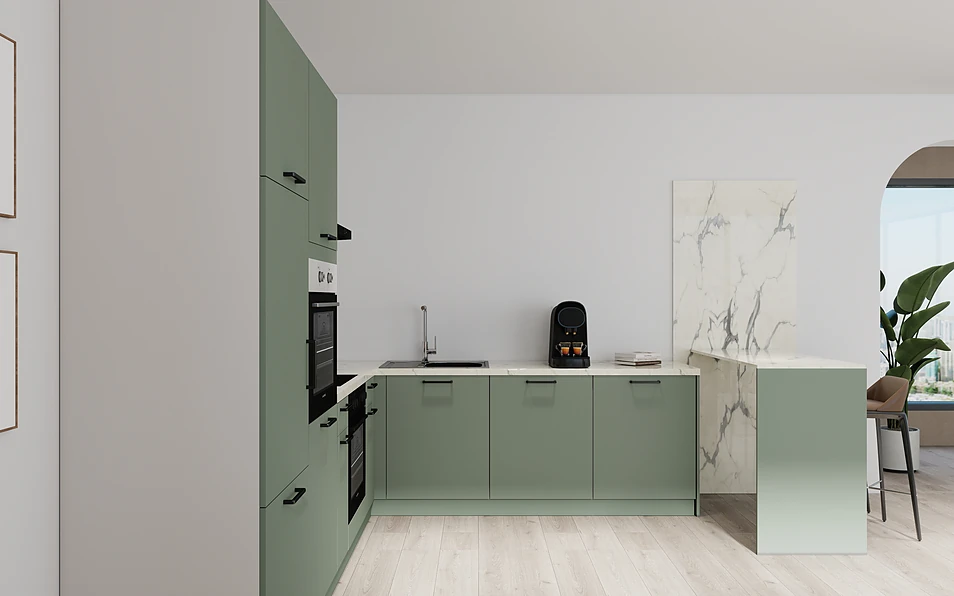 Nobilia SPA U-keuken 225 cm x 286 cm nobi smart Basis Coohom 0