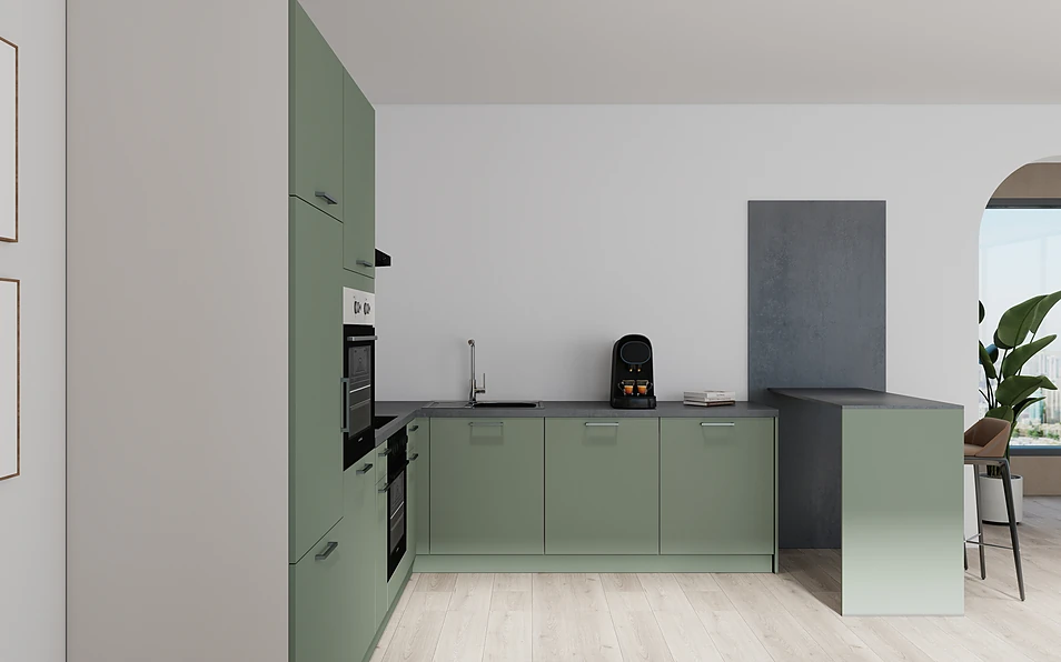 Nobilia SPA U-keuken 225 cm x 286 cm nobi smart Basis Coohom 0