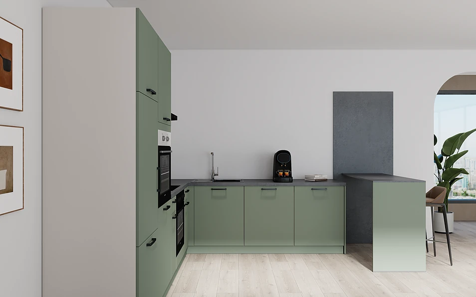 Nobilia SPA U-keuken 225 cm x 286 cm nobi smart Basis Coohom 0