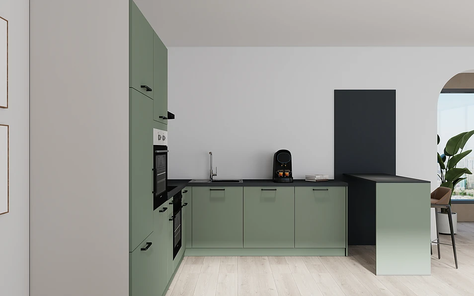 Nobilia SPA U-shaped kitchen 225 cm x 286 cm nobi smart Basic Coohom 0