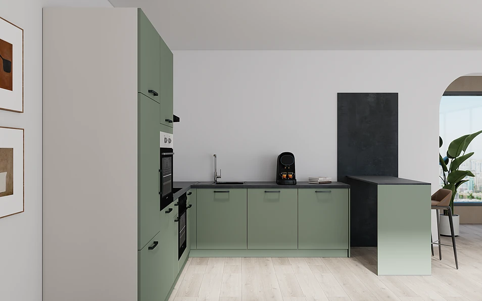 Nobilia SPA U-keuken 225 cm x 286 cm nobi smart Basis Coohom 0